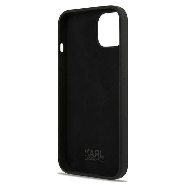 Karl Lagerfeld KLHCP13SSLKHBK iPhone 13 mini 5,4" černý/černý pevný obal silikonový Karl`s Head
